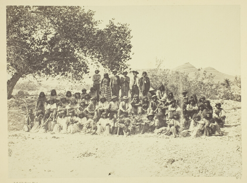 Group of Pah-Ute Indians, Nevada