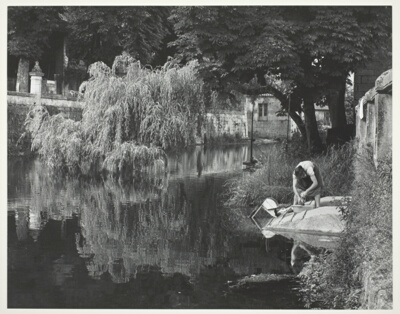 Woman Washing Clothes, Loire Valley, France