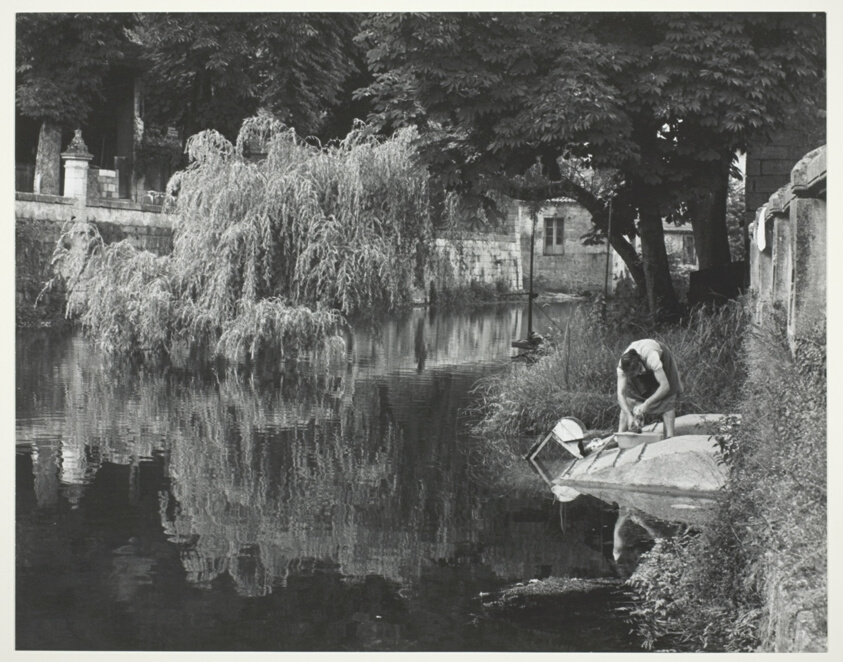 Woman Washing Clothes, Loire Valley, France