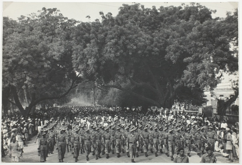 Massive Procession to Ganges Following Gandhi's Ashes