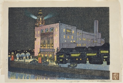 Night Scene of the Tokyo Theater