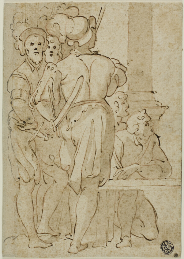 Standing Soldiers and Kneeling Figures