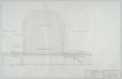 Marina City: Theater West Elevation