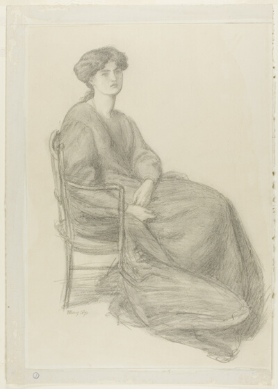 Mrs. William Morris Seated in Chair