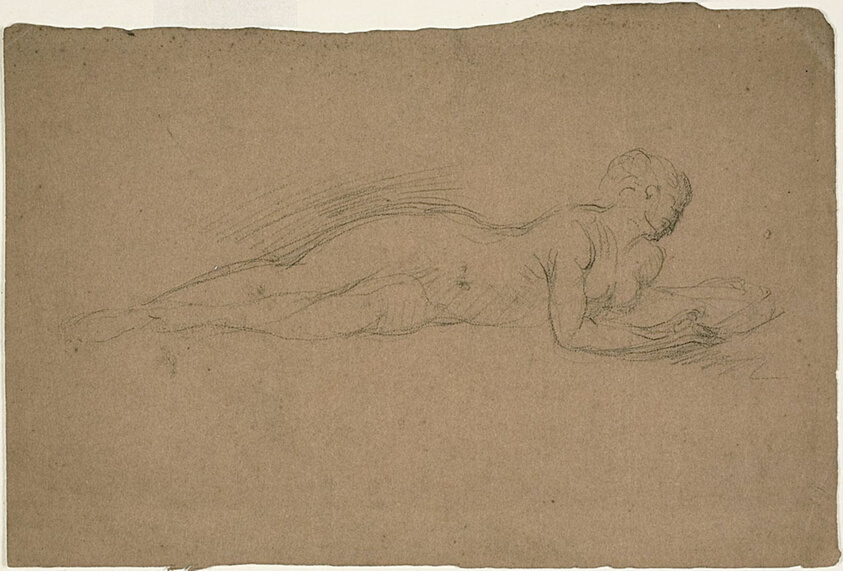 Reclining Woman with a Mirror