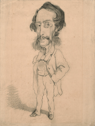 Caricature of Mario Uchard