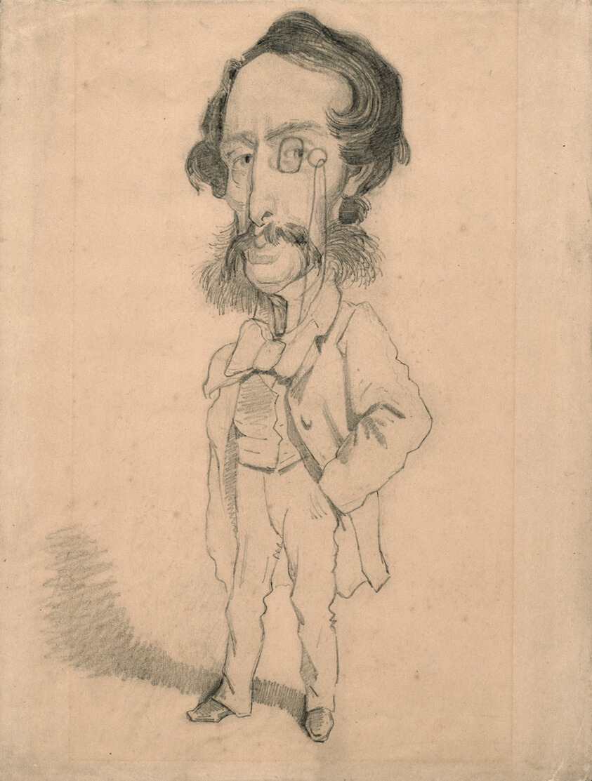 Caricature of Mario Uchard