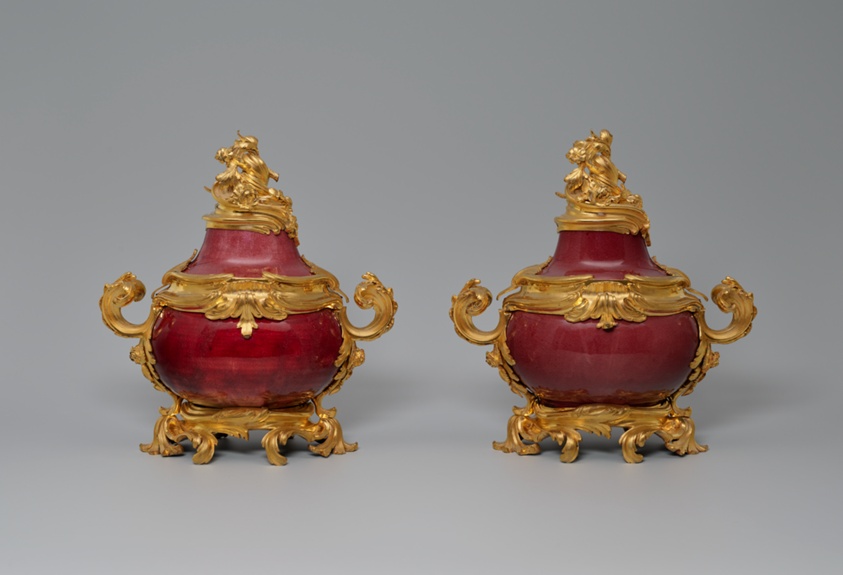 Pair of Mounted Vases