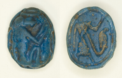 Scaraboid: Thoth as a Baboon with Lunar Crescent