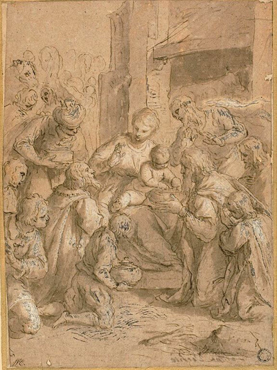 Study for the Adoration of the Magi