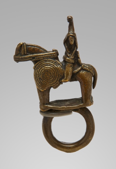 Ring Depicting a Rider on Horseback