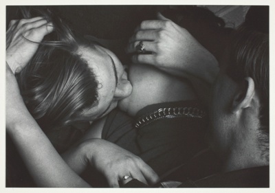 Close-up of Man and Woman kissing