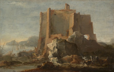 Landscape with Rock and Fortress