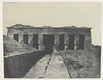 Vue Générale, Grand Temple de Dendérah (Teutyres), Haute-Egypte, plate 16 from the album "Egypte, Nubie, Palestine et Syrie" (1852)