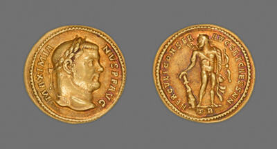 Aureus (Coin) Portraying Emperor Maximianus Herculius