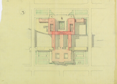 Art Institute of Chicago Competition, Plan Study "3"