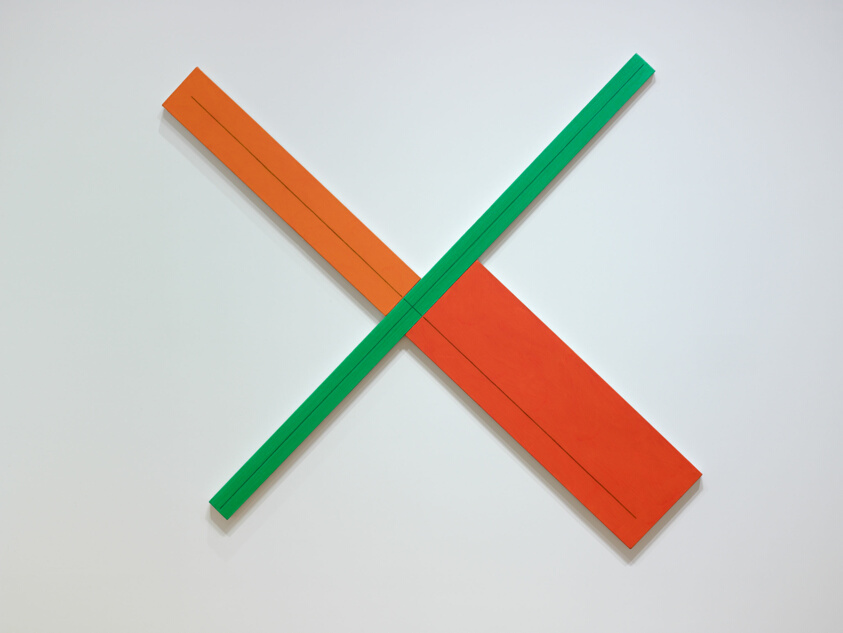 Green/2 Orange X Painting