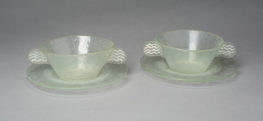 Pair of Dishes with Plates