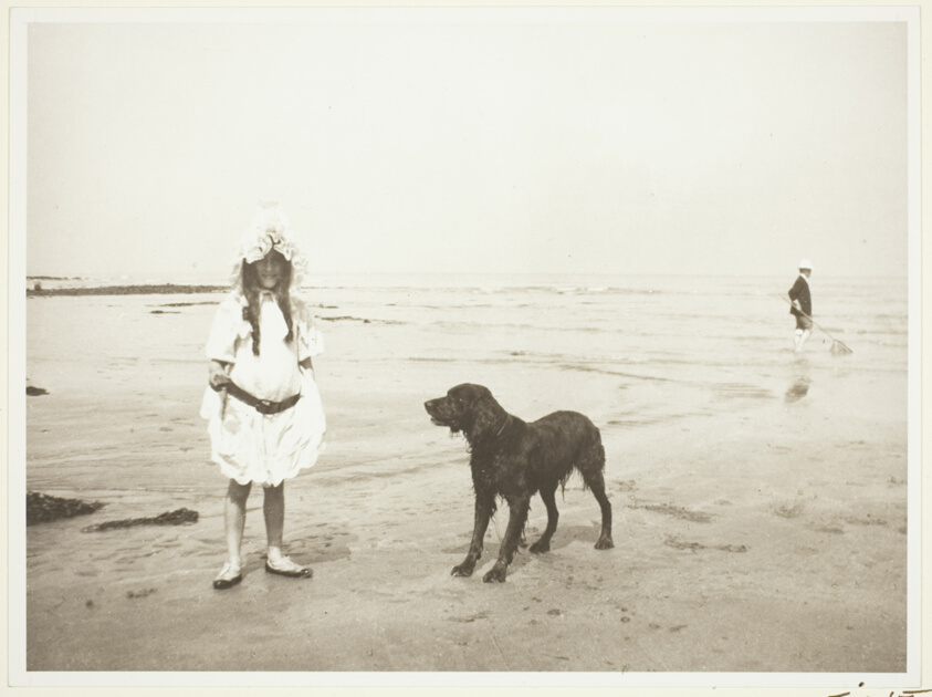 Simone Roussel on the Beach at Villerville