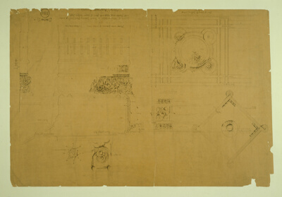 Auditorium Building, Chicago, Illinois, Plaster Details for Balcony