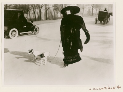Woman with Fox Fur, Avenue des Acacias