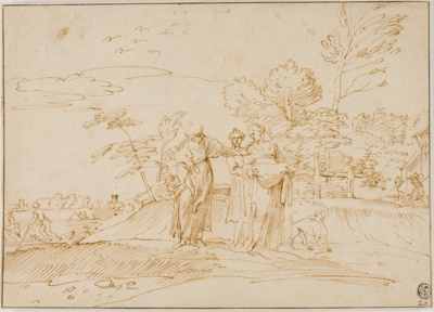 Naomi Counseling Ruth Near the Farm of Boaz