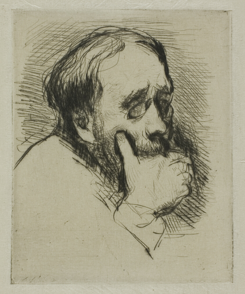 Portrait of Degas, His Hand Over his Mouth