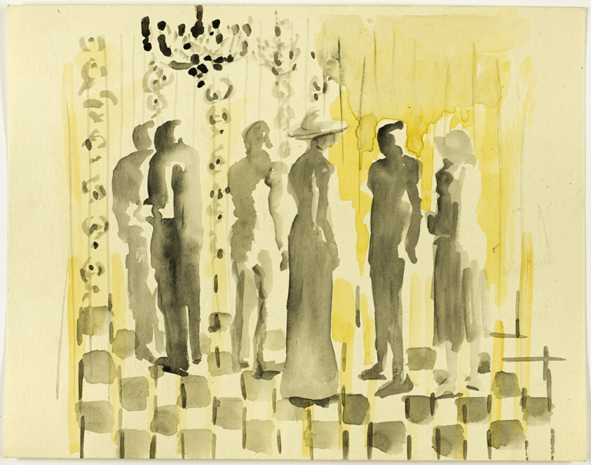 Figures in a Yellow Room