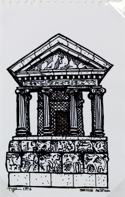 British Museum, London, England, Travel Sketch