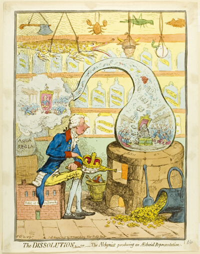 The Dissolution; or The Alchymist Producing an Aetherial Representation