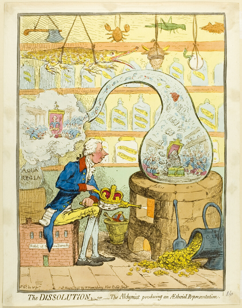 The Dissolution; or The Alchymist Producing an Aetherial Representation