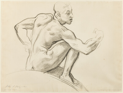 Seated Male Nude