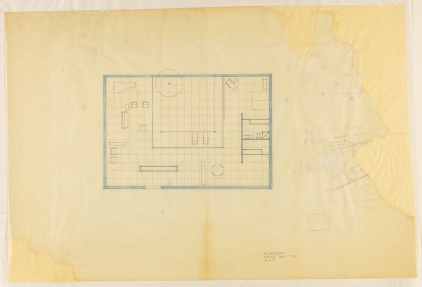 House with Courtyard, Student Project, Plan