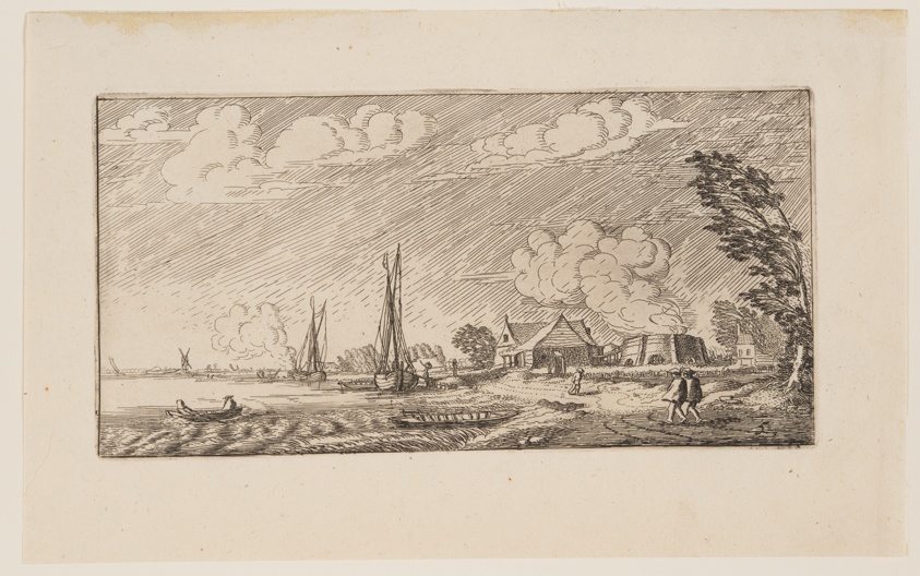 Lime-Kiln in Stormy Weather, from Six Landscapes