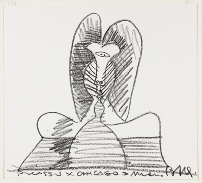Picasso x Chicago, Chicago, Illinois, Travel Sketch