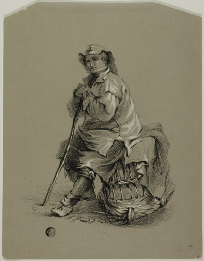 Fisherman Seated on Lobster Pot