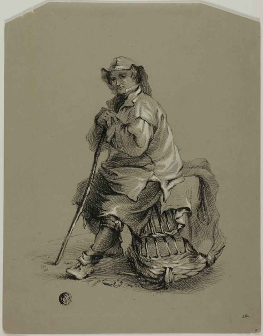 Fisherman Seated on Lobster Pot