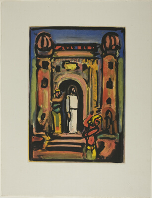 Christ at the Village Gates, frontispiece from The Passion
