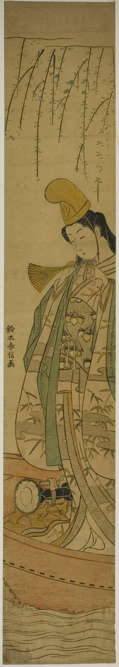 Shirabyoshi Dancer Standing in Asazuma Boat