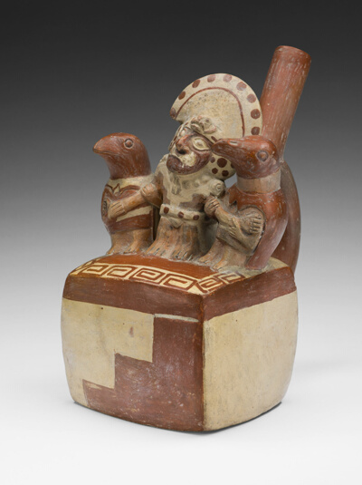 Vessel Depicting a Prisoner with Avian Captors