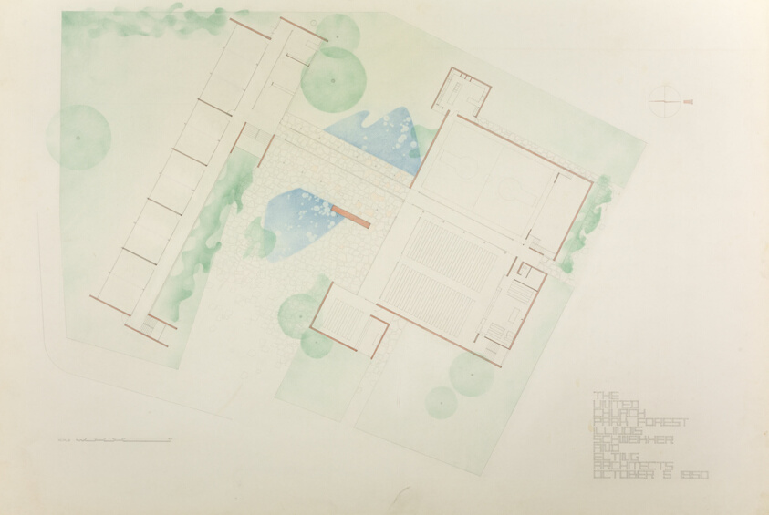 United Church, Park Forest, Illinois, Floor Plan