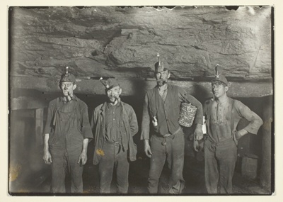 Deep Down In A West Virginia Coal Mine, Miners Going Home