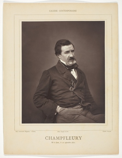 Champfleury (born Jules François Felix Fleury-Husson, French critic and novelist, 1821-1889)