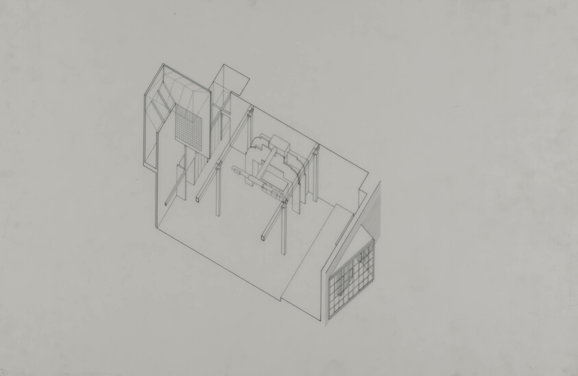 Mergenthaler Linotype Building Renovation, Chicago, Illinois, Interior Axonometric