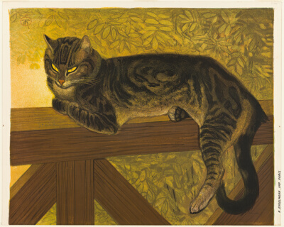 Summer: Cat on a Balustrade