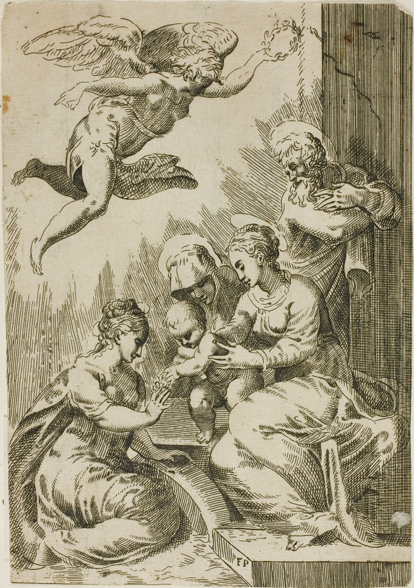 Holy Family Crowned by an Angel