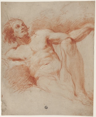 Seated Male Nude