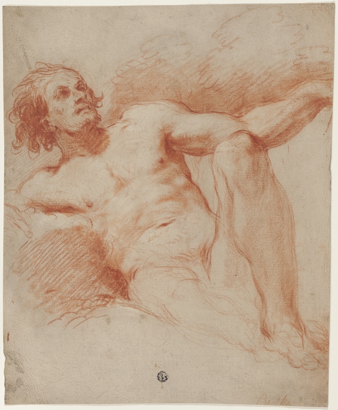 Seated Male Nude