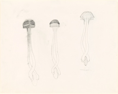 Untitled, Drawing for Sanctuary (recto and verso)