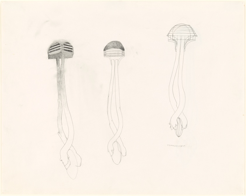 Untitled, Drawing for Sanctuary (recto and verso)